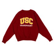 USC Trojans Heritage Cardinal Arch Over Grandparent Tackle Twill Sweatshirt